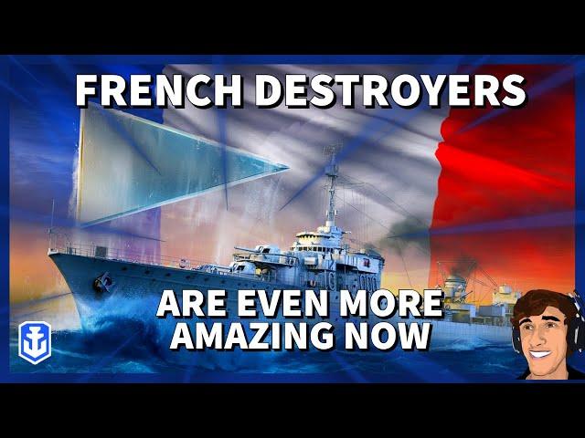 French Destroyers in 2023 in World of Warships Legends 4K