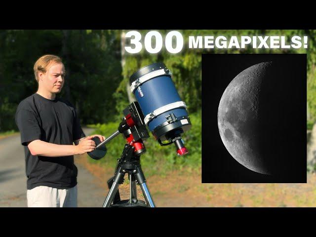 I Took a 300 MEGAPIXEL Image of The Moon!