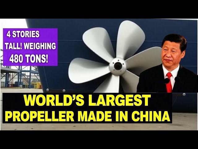 Break through the technical blockade ! China built world's largest propeller !
