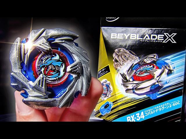 LEFT REVOLUTION!! Cobalt Dragoon 2-60C Left Spin UNBOXING + BATTLE! || Beyblade X