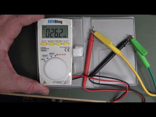 1980s EEVblog Pocket Multimeter Overload Testing