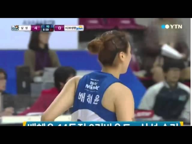배혜윤 14득점 9리바운드...삼성, KDB생명에 승리 / YTN