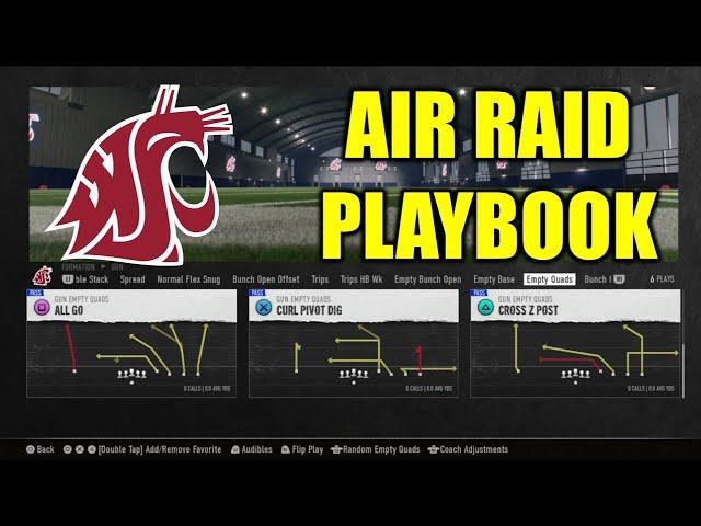 Washington State Air Raid Playbook Guide | College Football 25