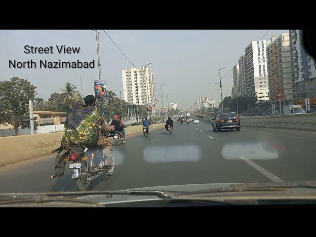 Street View of North Nazimabad Main Road