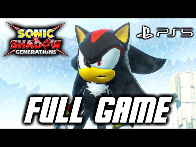 Sonic X Shadow Generations PS5 - Full Game Gameplay Walkthrough (Shadow Story) 4K 60FPS