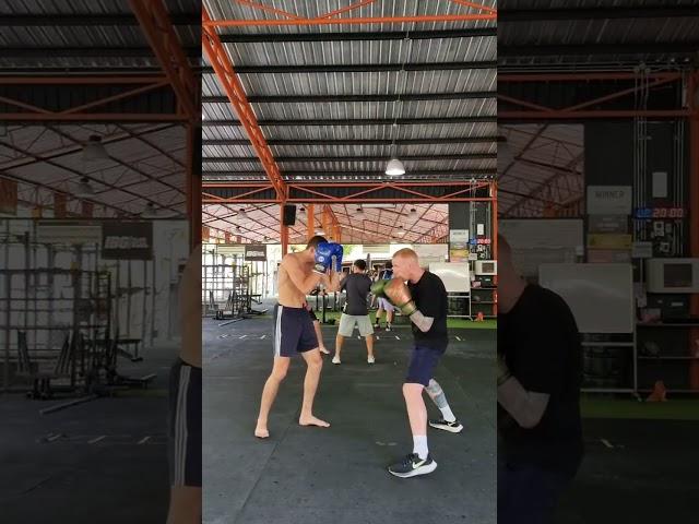 boxing drills at Tiger Muay Thai #boxing #mma #fitness #defence #punch #Thailand #phuket