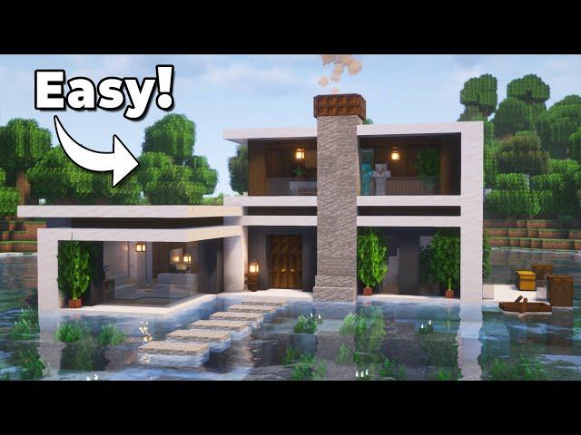 Minecraft: How to Build a LARGE Modern House | Tutorial