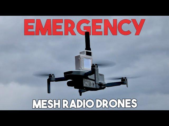 EMERGENCY MESH NETWORKING USING DRONES!!!