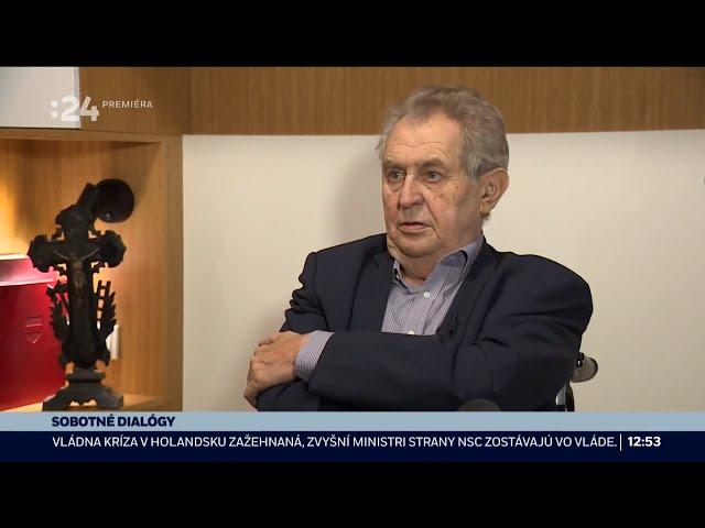 Sobotné Dialógy - Miloš Zeman - 16.11. 2024