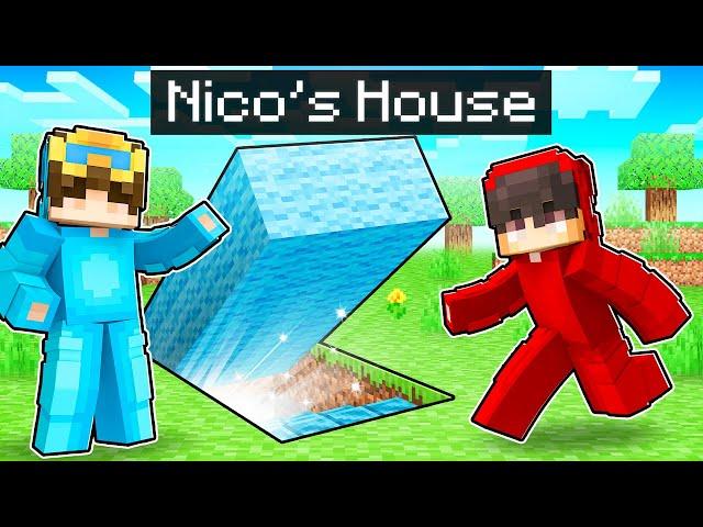 Nico vs Cash SECRET House Battle In Minecraft!