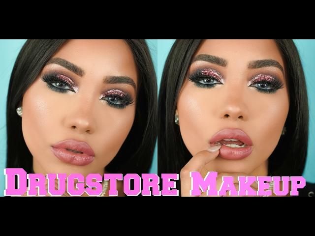 DRUGSTORE VALENTINES DAY MAKEUP TUTORIAL + MINI STRAIGHT HAIR TUTORIAL | Melly Sanchez