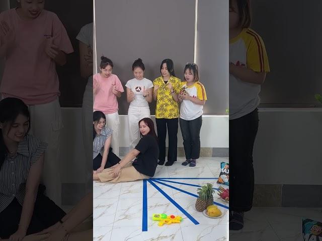 Fun leg split challenge #shorts #funny #games #office
