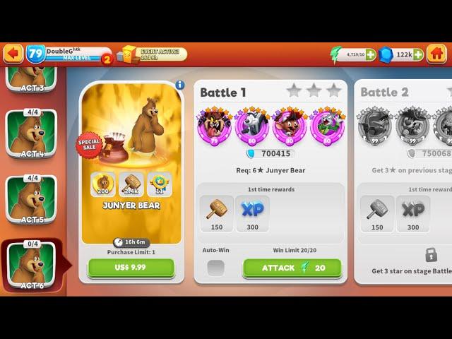 Junyer Bear: Day 4 - Waiting for Tower Reset, otherwise good! | Looney Tunes World of Mayhem