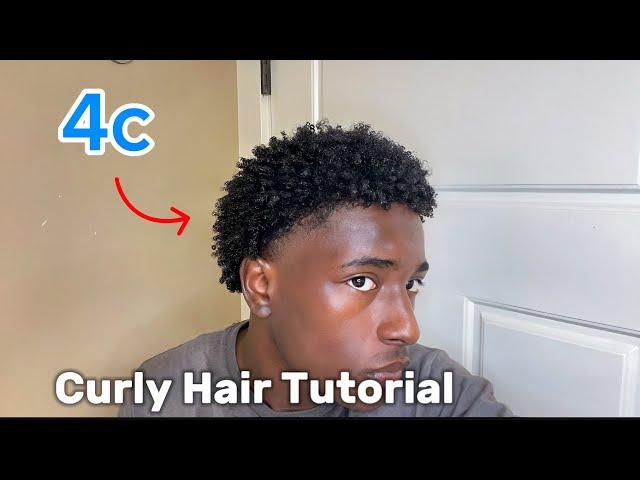 How To Get Curls For Short 4C Hair FAST (Black Men)