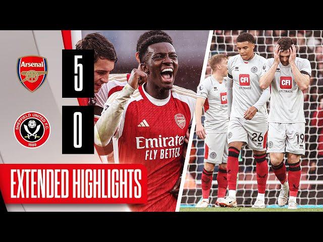 Arsenal 5-0 Sheffield United | Extended Premier League highlights