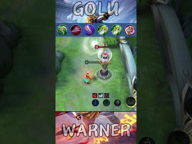 Chou vs Turret #mobilelegends #goluwarner