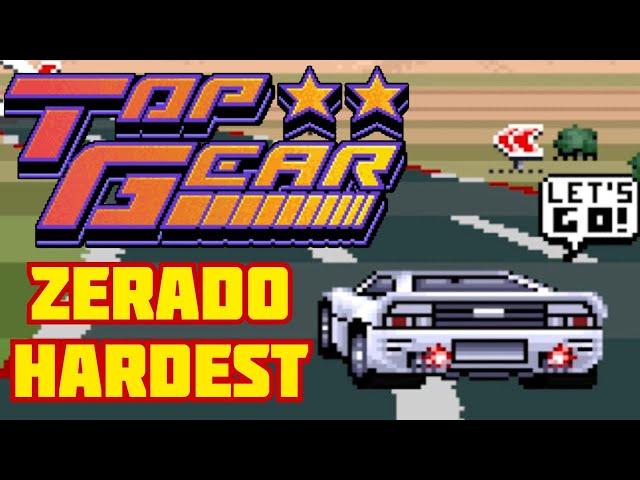 TOP GEAR do SNES - ZERADO no CHAMPIONSHIP - Carro branco na dificuldade mais alta!