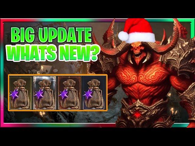 Diablo 4 NEW BIG UPDATE Rewards OPENED : Winter Update : Gameplay Mid Season Buffs Diablo IV