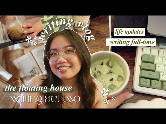  becoming a full-time writer + drafting act two of my fantasy novel | camp nano writing vlog