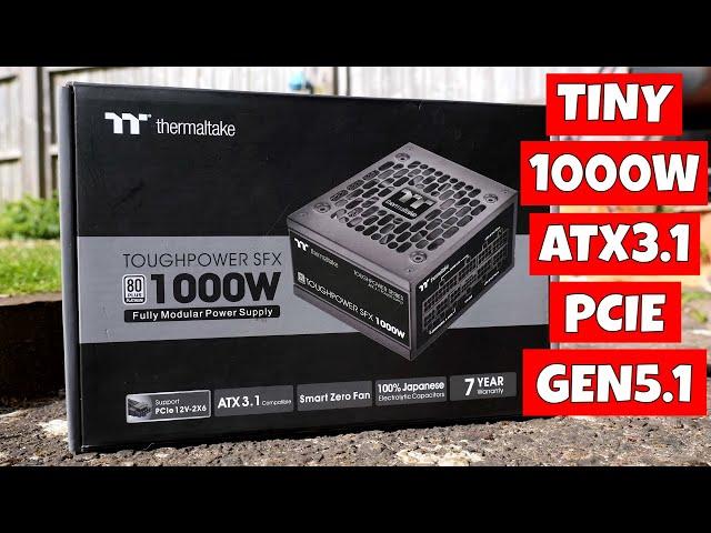 TINY Thermaltake Toughpower SFX 1000w Platinum PCIe Gen 5.1 ATX3.1 Power Supply