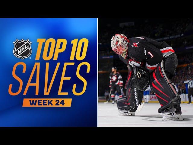 Top 10 Saves from Week 24 (2023-24 NHL Season)