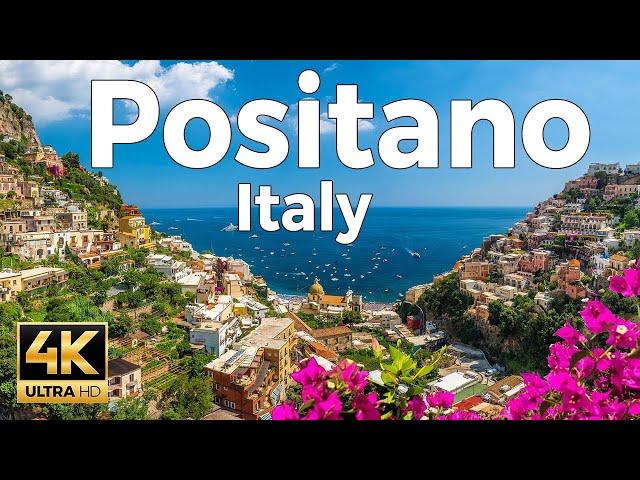 Positano, Italy Walking Tour (4k Ultra HD 60fps) - With Captions