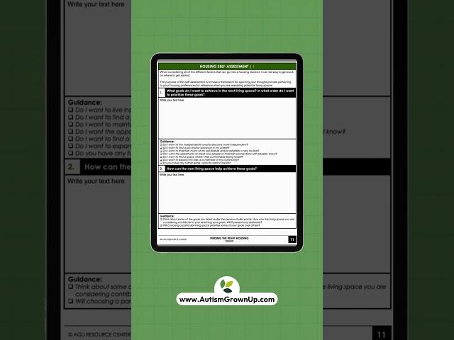 Housing Options Toolkit for Autistic Adults