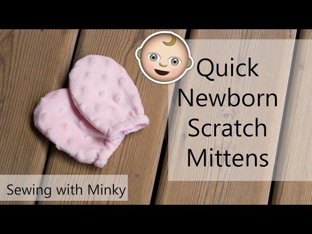 Adorably soft baby mittens sewing tutorial