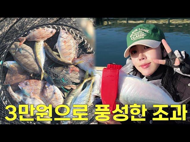 [낚시] 3만원으로 다양한 어종  맛있는 횟감 잡아왔어요/fishing