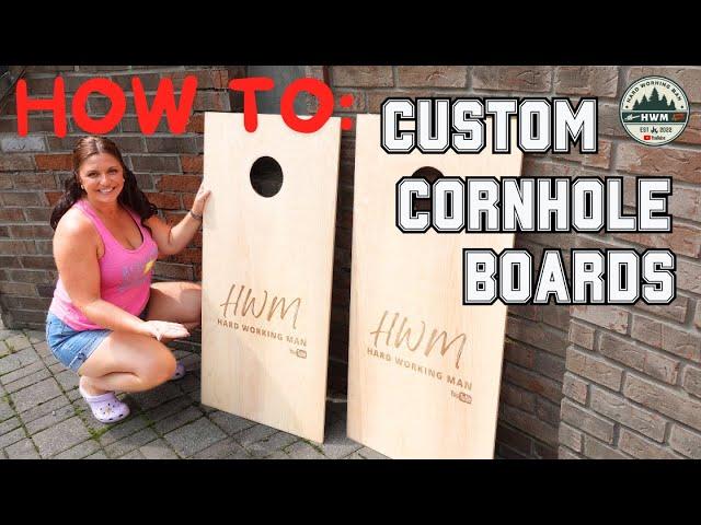 How to Make Awesome Laser Cut & Engraved Corn Hole Boards!