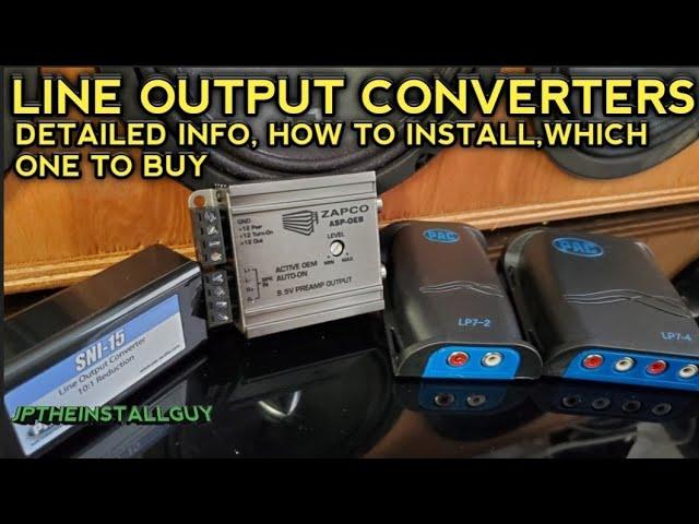 Line output converter install instructions and information | install amp to factory radio