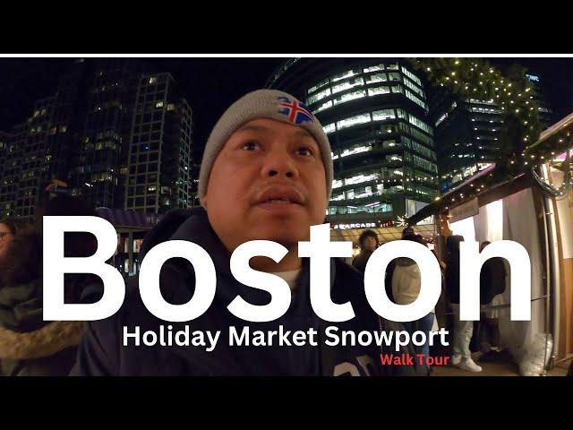 Holiday Market Snowport Seaport, Boston Massachusetts