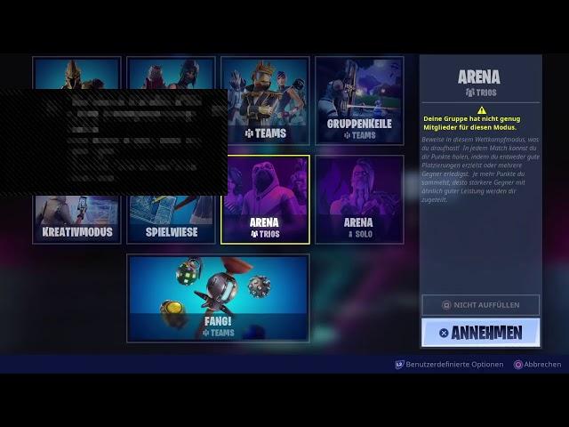 Fortnite Arena Solo schwitzen !Acc Verlosung !