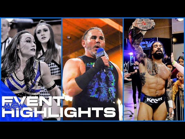 MCW Pro Wrestling Highlights - Winter Blast 2023 Hollywood, MD - Matt Hardy, Kaun, Ashley D’Amboise