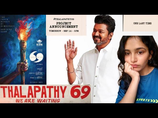 Thalapathy 69 project announcement and poster reaction #thalapathy #vijay #thalapathy69