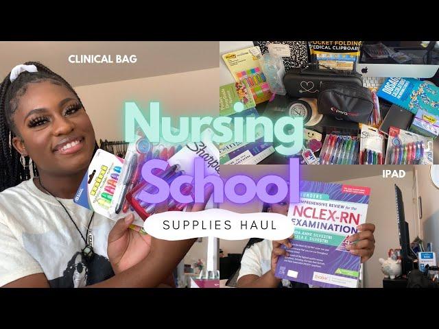 MY HUGE NURSING SCHOOL SUPPLY HAUL | Clinical Bag, iPad, Littman Stethoscope & More!