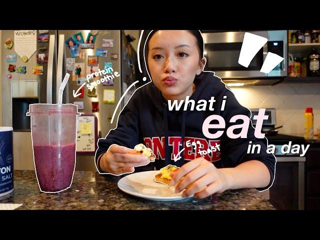 WHAT I EAT IN A DAY ️ || school day