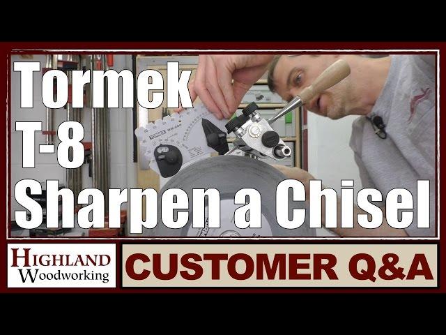 Chisel sharpening made easy with the Tormek T-8!