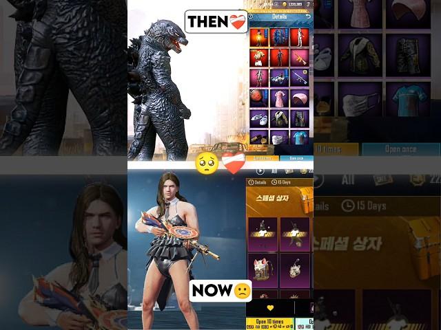 Pubg kr crate NOW Vs THEN️‍🩹 #bgmilive #trendingshorts   #crateopening