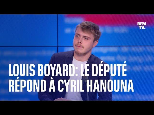 Louis Boyard, le député insoumis répond à Cyril Hanouna sur BFMTV