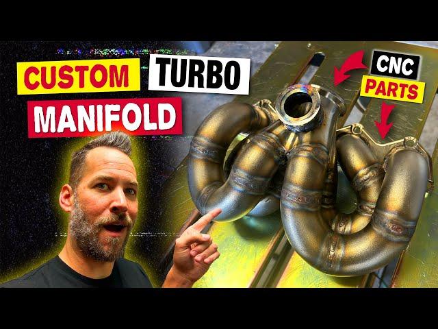 Building a Custom Turbo Manifold with CNC Parts in the Garage - 1.8 Cruze - Vevor Welding Turntable