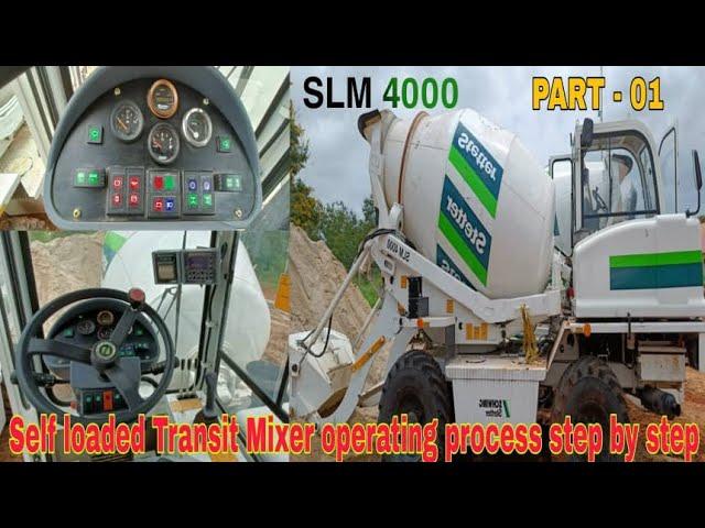 How to operate SLM4000 self loaded Transit Mixer   #SLM4000