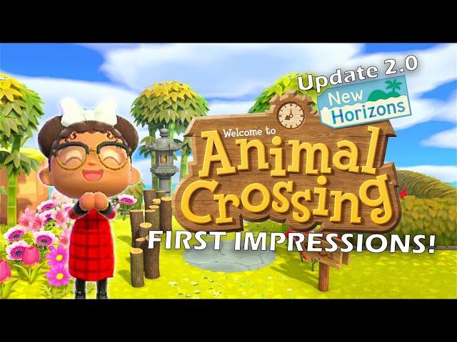 Lets Play: The *NEW* Animal Crossing: New Horizons 2.0 Update!! | First Impressions