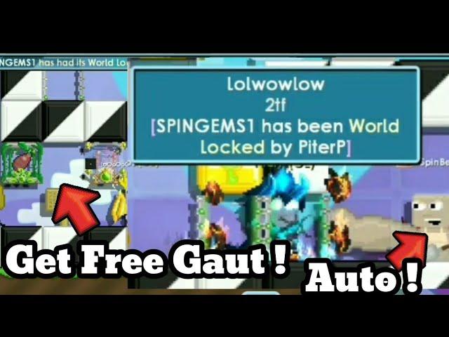 Auto Clicker Broke His World Lock ! GET FREE GAUT ! GIVEAWAY !!! | Growtopia