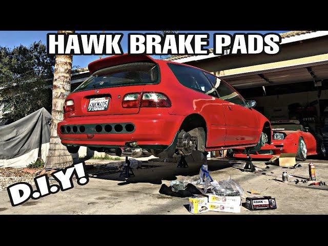 Civic EG Hawk Brake Pads | DIY Brake Pad Install