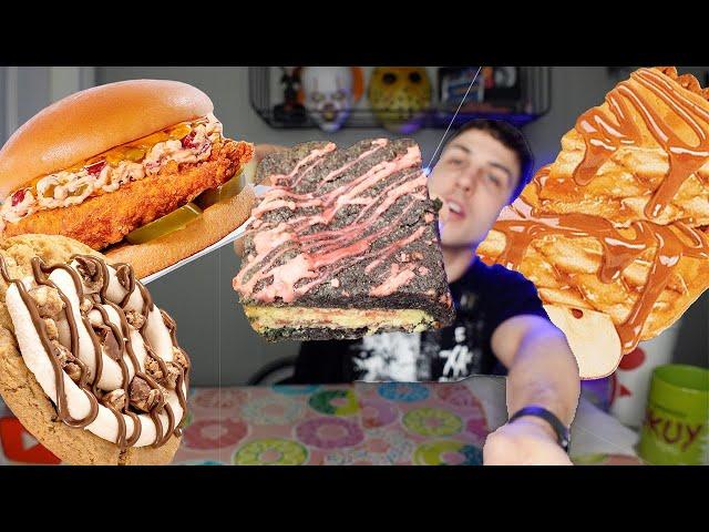 Panda Express Blazing Bourbon Chicken, Crumbl Cookie, Sweets & More Mukbang Cheat Day! 