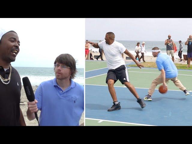 The Professor Goes Undercover, Tricks Pro Hooper into 1v1