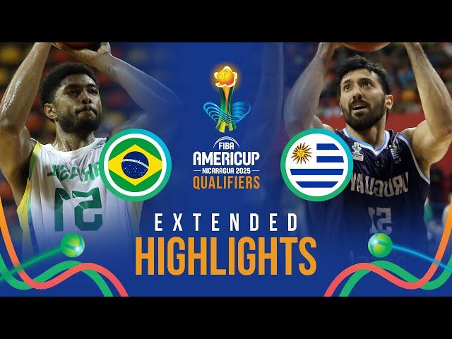 Brazil   vs Uruguay   | Extended Highlights | FIBA AmeriCup 2025 Qualifiers 2025