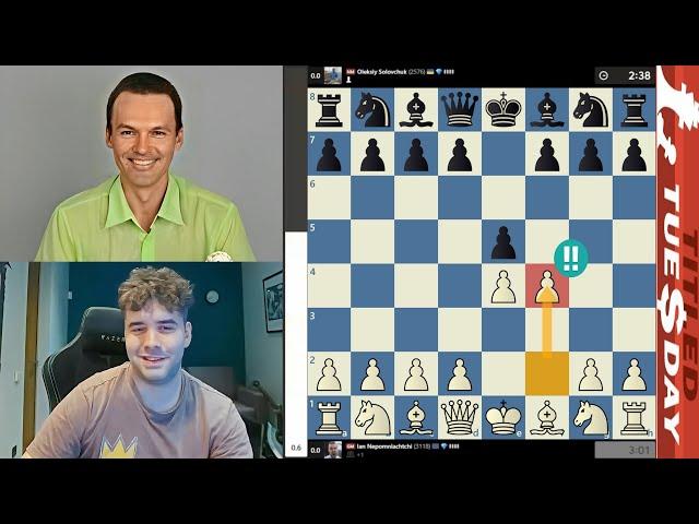 КОРОЛЕВСКИЙ ГАМБИТ! Ян Непомнящий - Алексей Соловчук