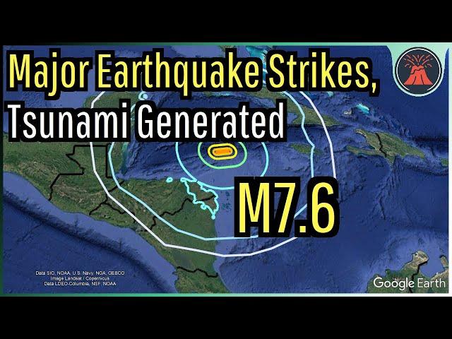 Caribbean Earthquake Update; Magnitude 7.6 Strikes, Tsunami Generated